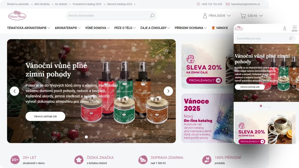 hannamaria.cz – web vytvořil Adam Stříteský