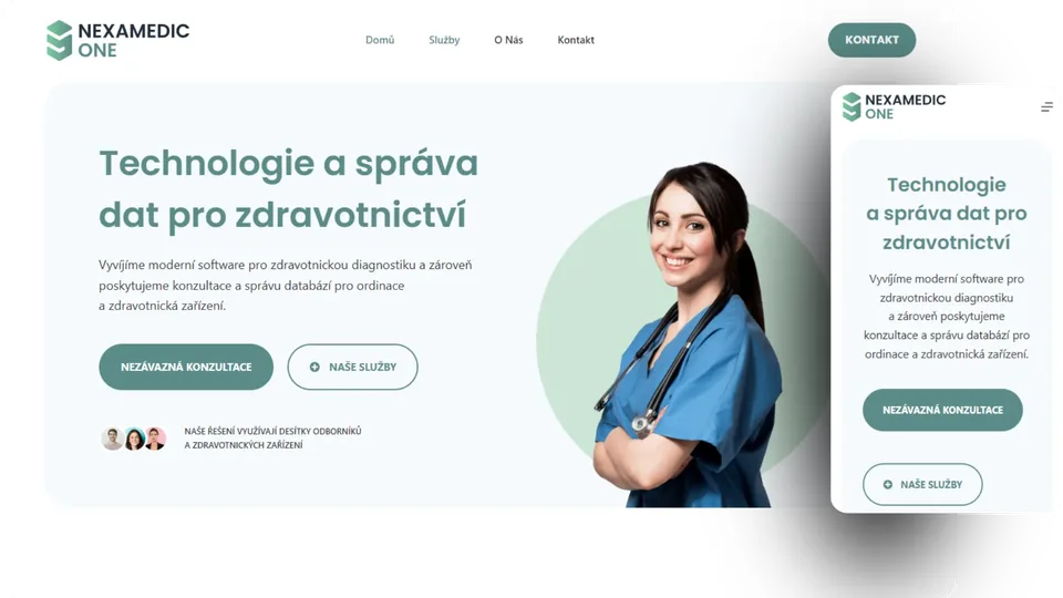 nexamedic.cz – web vytvořil Adam Stříteský