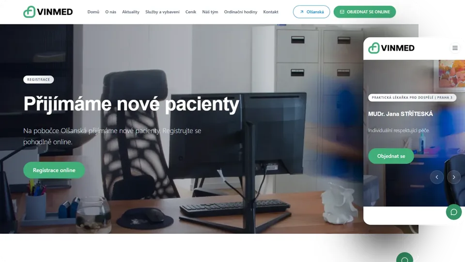 vinmed.cz – web vytvořil Adam Stříteský